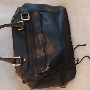 REBECCA MINKOFF BLACK & GOLD HANDBAG / HB196